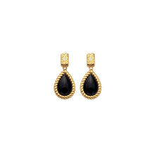Load image into Gallery viewer, Hot Diamonds x Jac Jossa Oval Black Onyx Drop Earrings
