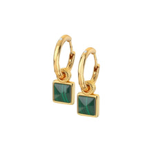 Load image into Gallery viewer, Hot Diamonds Gold Edit Revive Malachite Earrings