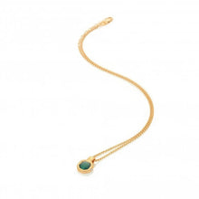 Load image into Gallery viewer, Hot Diamonds Gold Edit Revive Malachite Necklace