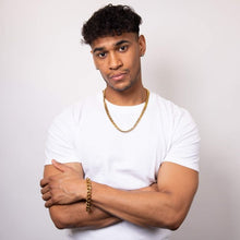 Load image into Gallery viewer, Gold Plated Steel Curb Chain