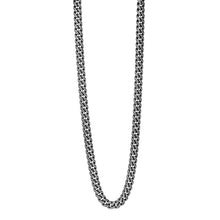Load image into Gallery viewer, Mens Steel Gunmetal Curb Neck Chain
