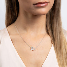 Load image into Gallery viewer, Diamonfire Cubic Zirconia Linked Circles Necklace