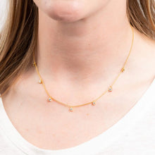Load image into Gallery viewer, Diamonfire Cubic Zirconia Charm Necklace Gold Plate