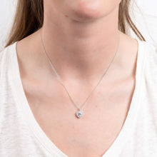 Load image into Gallery viewer, Diamonfire Silver and Cubic Zirconia Pave Heart Pendant