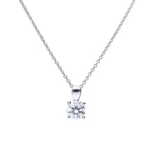 Load image into Gallery viewer, Diamonfire Cubic Zirconia Four Claw Pendant