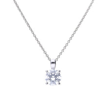 Load image into Gallery viewer, Diamonfire Cubic Zirconia 4 Claw Pendant 2ct