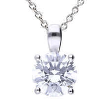 Load image into Gallery viewer, Diamonfire Cubic Zirconia 4 Claw Pendant 2ct