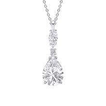 Load image into Gallery viewer, Diamonfire Cubic Zirconia Marquise Drop Necklace