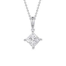 Load image into Gallery viewer, Diamonfire Cubic Zirconia Princess Cut Pendant