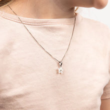 Load image into Gallery viewer, D for Diamond Childs Carved Mother of Pearl Pendant