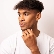 Load image into Gallery viewer, Tungsten Ring - Rose Gold Plated Brushed