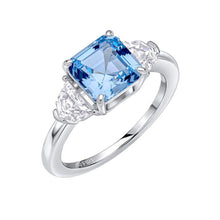 Load image into Gallery viewer, Diamonfire Aqua Blue Cubic Zirconia Ring