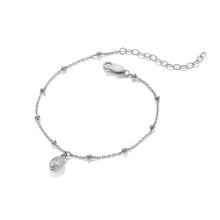 Load image into Gallery viewer, Silver Whisper Birthstone Bracelet - April
