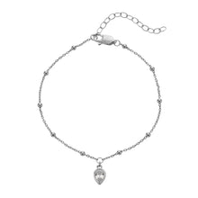 Load image into Gallery viewer, Silver Whisper Birthstone Bracelet - April