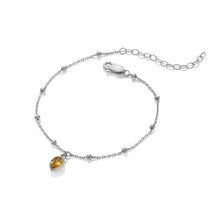 Load image into Gallery viewer, Silver Whisper Birthstone Bracelet - November