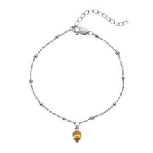 Load image into Gallery viewer, Silver Whisper Birthstone Bracelet - November