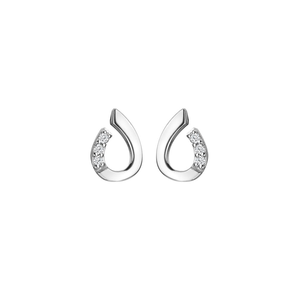 Hot Diamonds Teardrop Stud Earrings