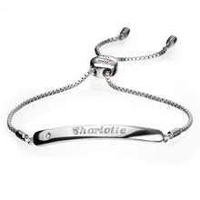Load image into Gallery viewer, Silver D For Diamond Childrens Toggle Bracelet