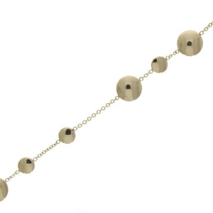 9ct Gold Disc and Chain Bracelet