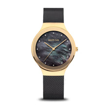 Load image into Gallery viewer, Bering Watch - Gold Plated and Classic Black Mesh