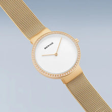 Load image into Gallery viewer, Bering Watch - Classic Gold Plate with Crystals
