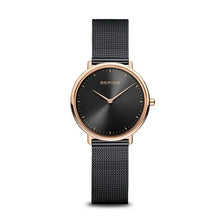 Load image into Gallery viewer, Bering Watch - Classic Black Steel with Rose Gold Plating