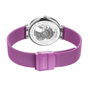 Bering Watch - Pink Mesh with Aurora Dial