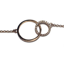 Load image into Gallery viewer, 9ct Rose Gold Diamond Linked Circles Bracelet
