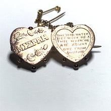 Load image into Gallery viewer, Secondhand 9ct Gold Mizpah Brooch