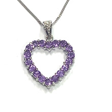 Load image into Gallery viewer, Secondhand Amethyst Heart Necklace
