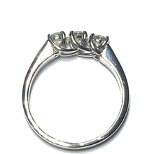 Load image into Gallery viewer, 18ct White Gold Diamond Trilogy Ring 0.62ct
