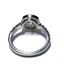 Load image into Gallery viewer, Secondhand 18ct White Gold Baguette and Brilliant Cut Diamond Target Ring