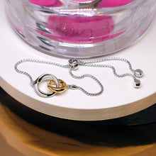 Load image into Gallery viewer, Kit Heath Bevel Cirque Silver and Gold Plate Toggle Bracelet