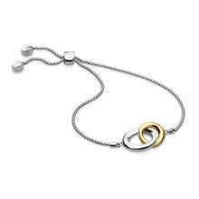 Load image into Gallery viewer, Kit Heath Bevel Cirque Silver and Gold Plate Toggle Bracelet