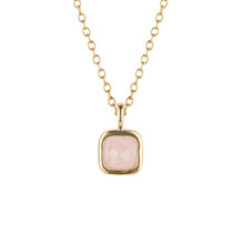 Load image into Gallery viewer, D for Diamond Birthstone Necklaces - Gold Plated