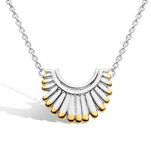 Load image into Gallery viewer, Kit Heath Essence Radiance Golden Small Fan Necklace