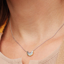 Load image into Gallery viewer, Kit Heath Essence Radiance Golden Small Fan Necklace