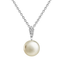 Load image into Gallery viewer, Jersey Pearl Amberley Fresh Water Pearl and White Topaz Pendant
