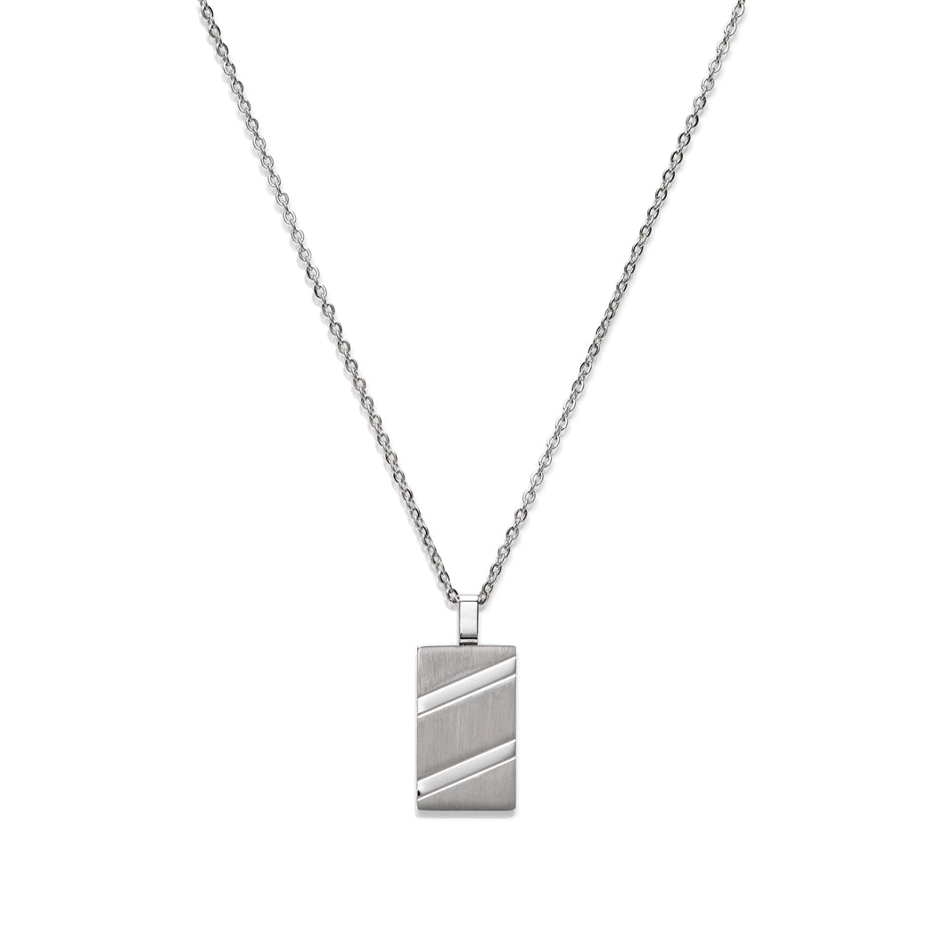 Steel Tag Necklace