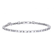Load image into Gallery viewer, Diamonfire Cubic Zirconia Baguette and Rounds Bracelet