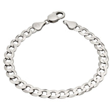 Load image into Gallery viewer, Sterling Silver Flat Curb Bracelet