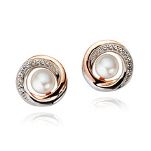 Load image into Gallery viewer, Jersey Pearl Camrose Swirl Stud Earrings