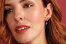 Load image into Gallery viewer, Kit Heath Desire Precious White Topaz Mini Heart Stud Earrings
