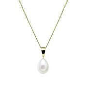 Load image into Gallery viewer, 9ct Gold Teardrop Cultured Pearl Pendant
