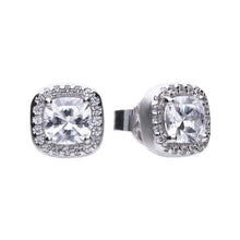 Load image into Gallery viewer, Diamonfire Cubic Zirconia Cushion Cut Studs