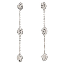 Load image into Gallery viewer, Fiorelli Sustainable Silver Knot Earrings
