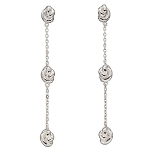 Fiorelli Sustainable Silver Knot Earrings