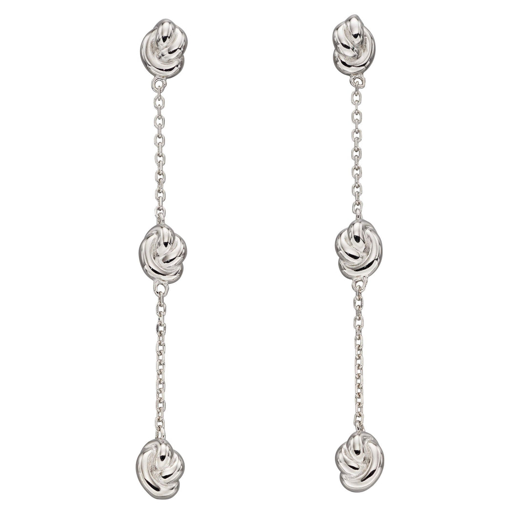 Fiorelli Sustainable Silver Knot Earrings