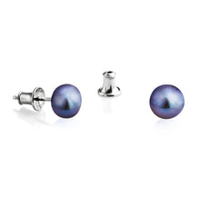 Load image into Gallery viewer, Jersey Pearl Peacock Freshwater Pearl Studs
