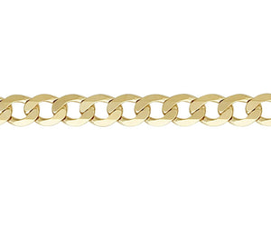 9ct Yellow Gold Metric Curb Bracelet